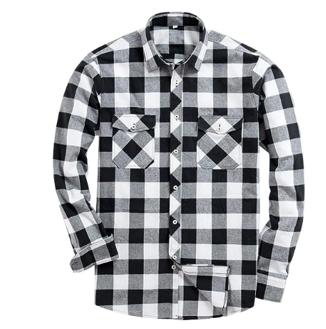Chess Pattern Hooded Shirt (One Piece)
