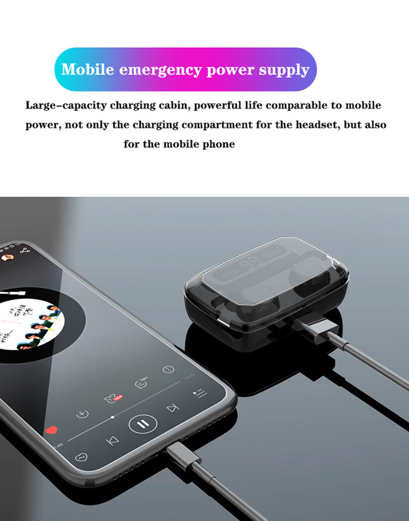 M11 TWS Bluetooth Earbuds with LED Display and Touch