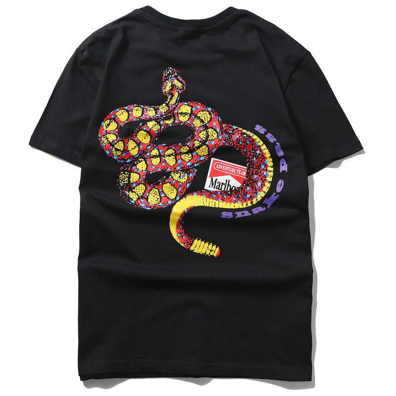 Men's Summer Round Neck Cotton T-Shirt (Short Sleeve)