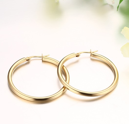 Ethnic Style Round Earrings (Large Size)