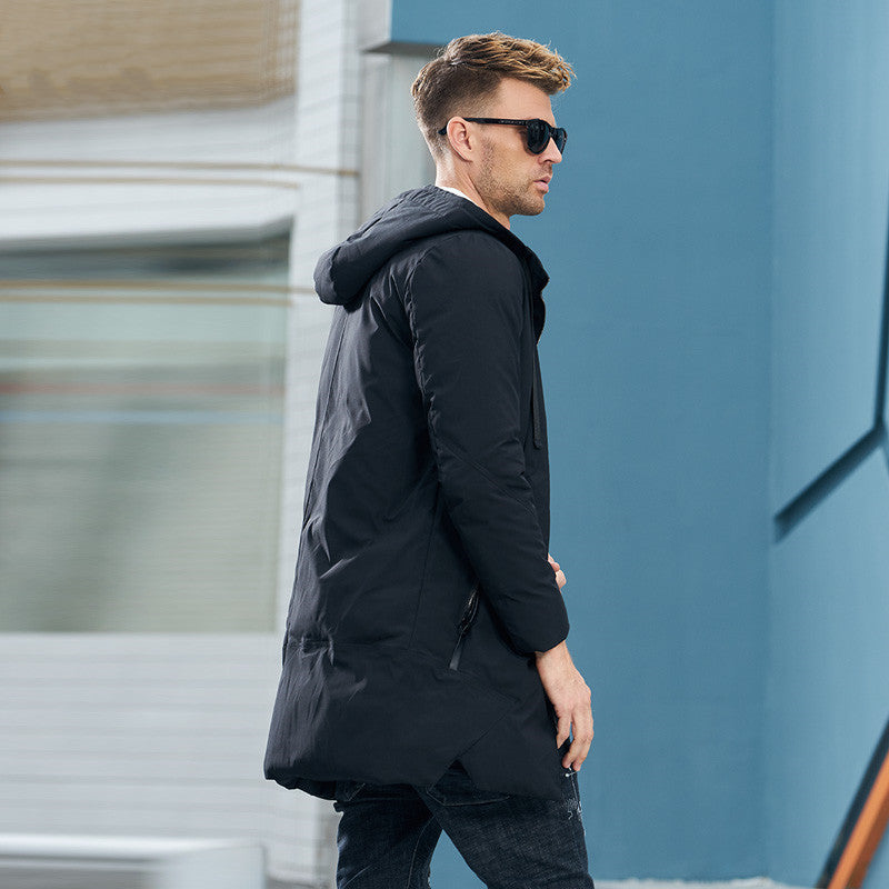 Men's Fashion Long Cotton Jacket - Winter New Arrival