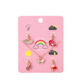 Children's Necklace Set with Adjustable Unicorn Pendant