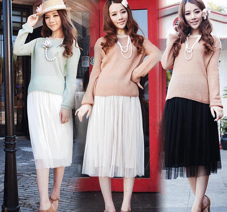 LIVA Tulle Maxi Skirt with Fluffy Design