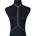 Star Body Chain with Sparkling Diamonds for Swimwear