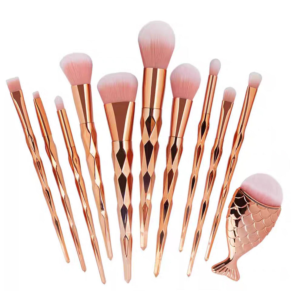 11-Piece Unicorn Gradient Makeup Brush Set