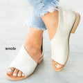 Plus Size Casual Women's Peep Toe Leopard Sandals