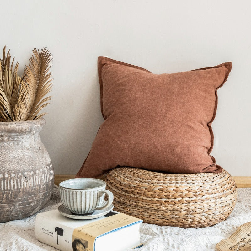 Plain Linen Cushion Pillow