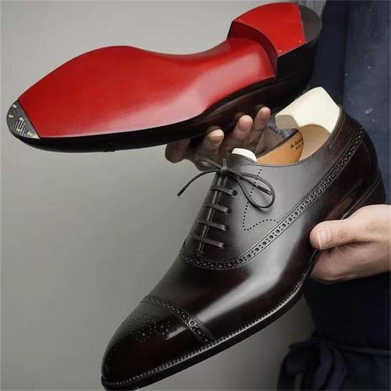 Men's Red Sole Oxfords - Fashionable Casual & Retro