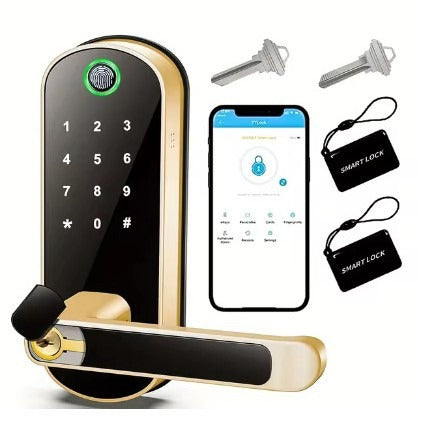 Fingerprint Indoor Wooden Door Lock