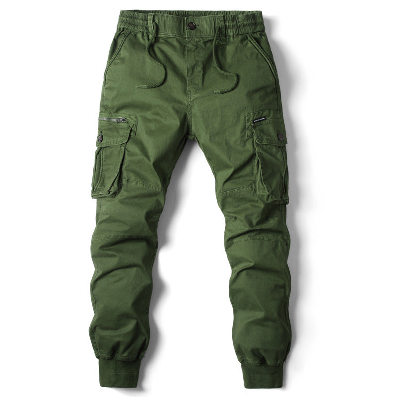 Men's Solid Color Casual Cargo Pants in Multiple Colors