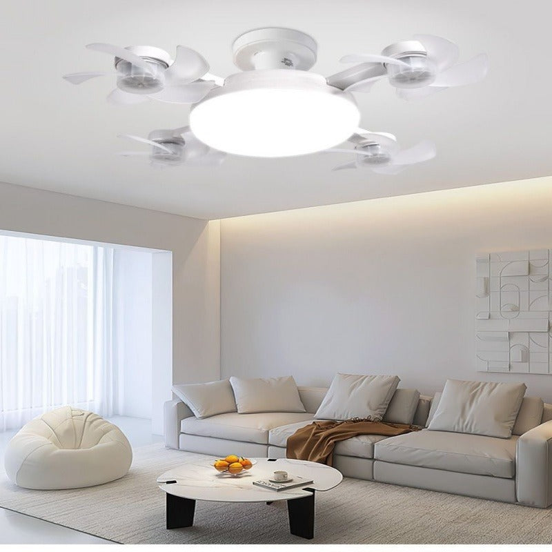 E27 Screw Living Room Strong Wind Fan Lamp