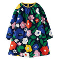 Autumn New Girls' Long Sleeve Cotton Dress - Cute Print