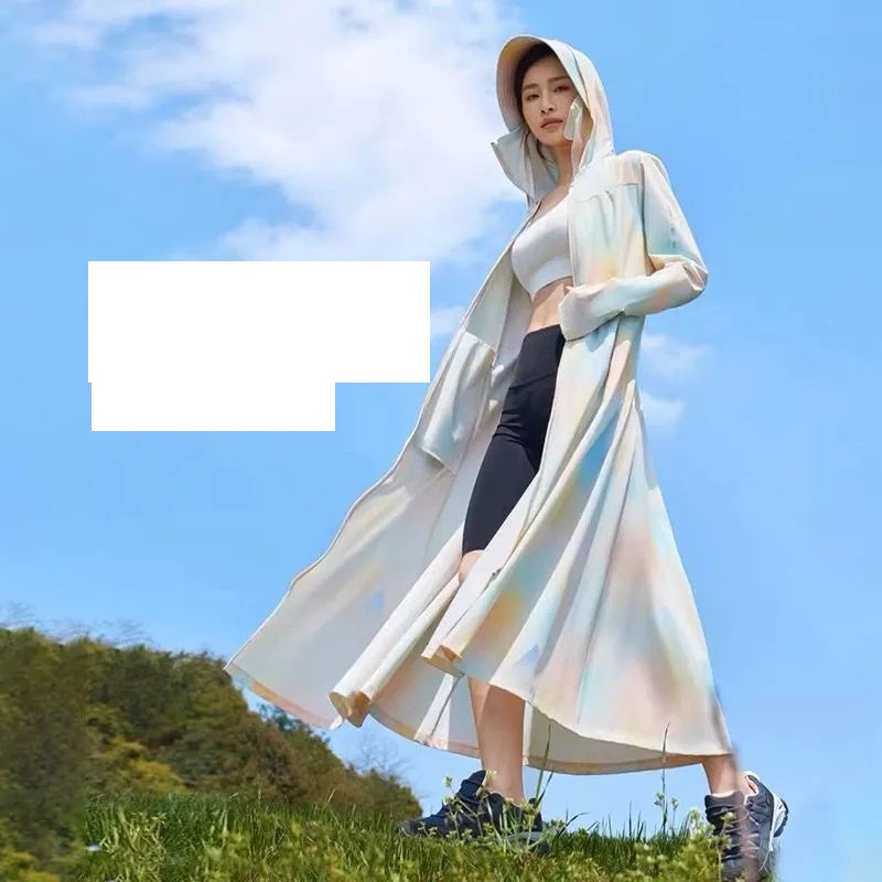Solar Silk Jacket for Women, Versatile Hooded Cardigan