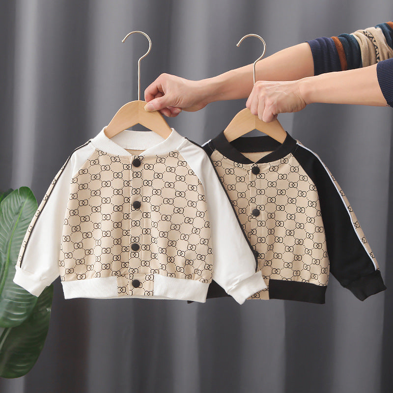 Cartoon Boy Long Sleeve Two-Piece Outfit
