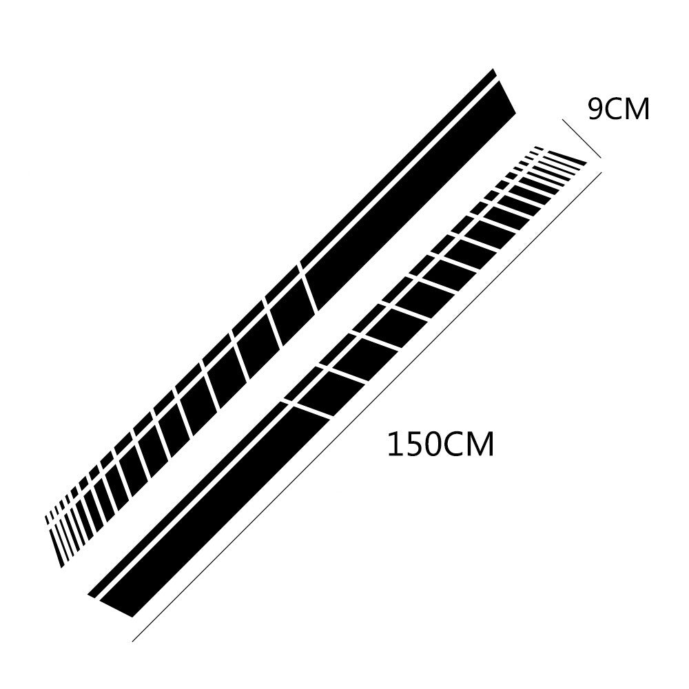 Scratch-resistant 3D Rear Gear Car Body Sticker