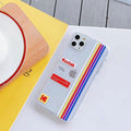Transparent Phone Case with Ticket Design