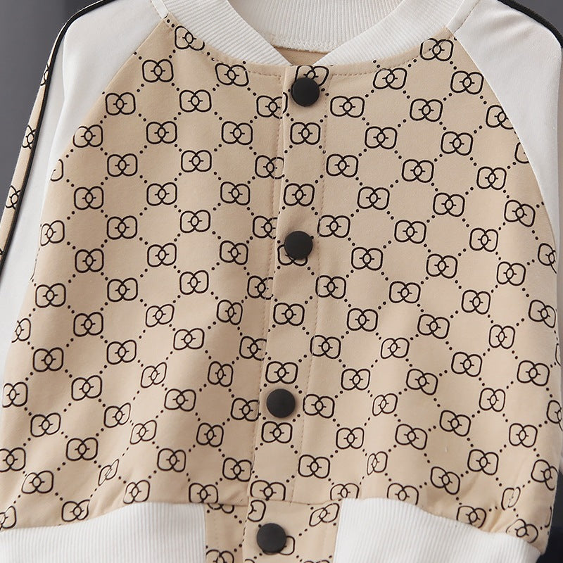 Cartoon Boy Long Sleeve Two-Piece Outfit