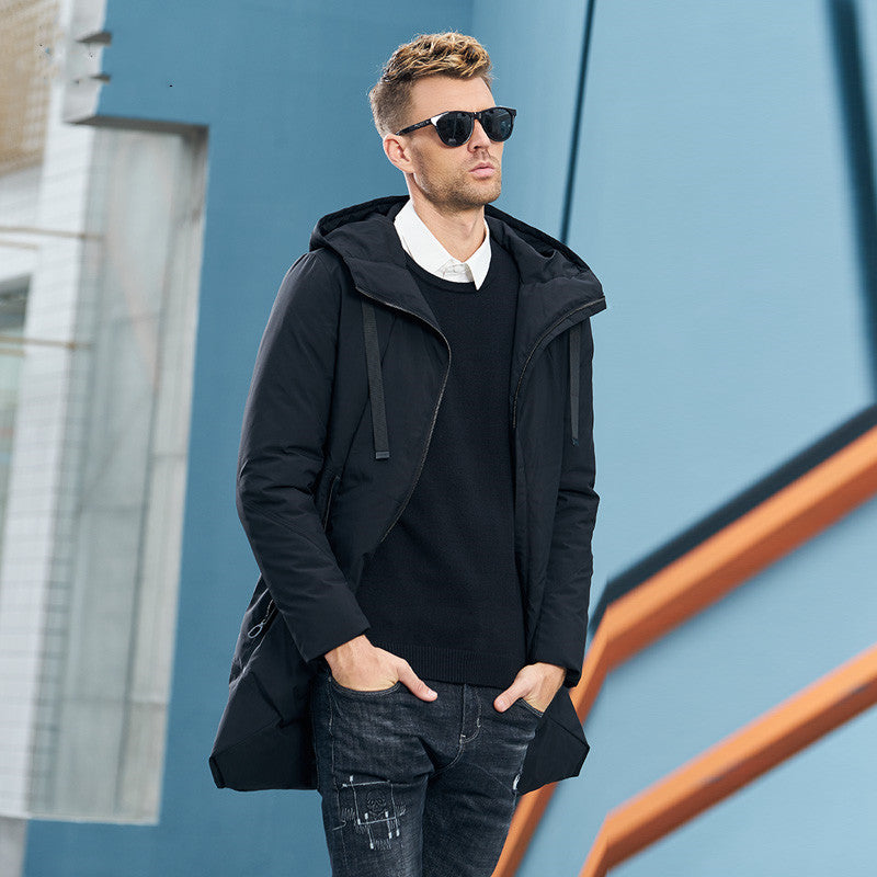 Men's Fashion Long Cotton Jacket - Winter New Arrival