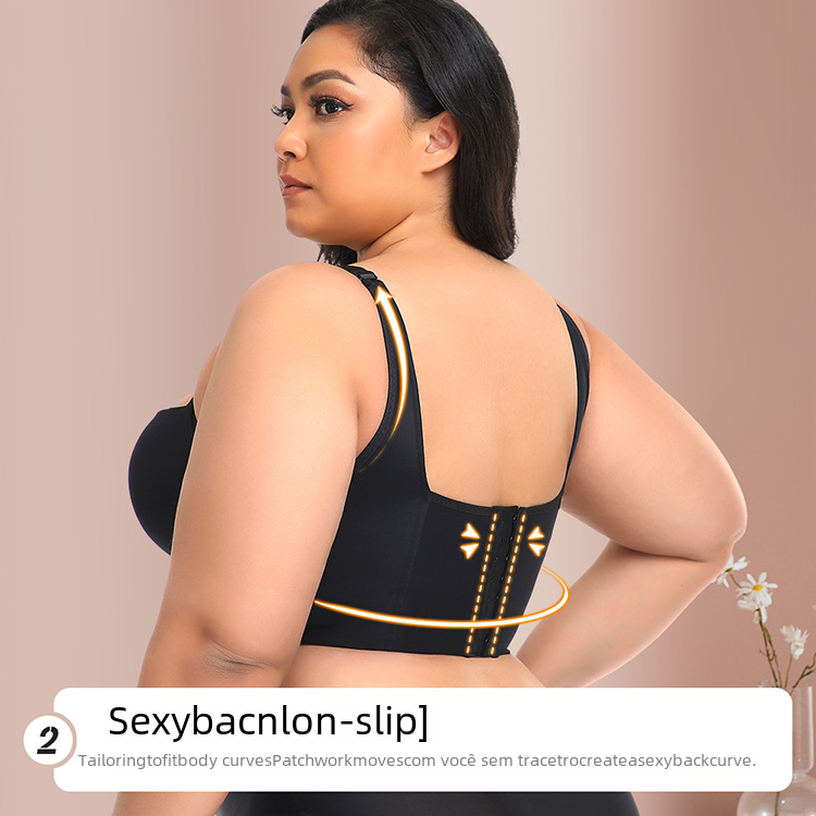 Seamless Sports Bra with Shaping Back Design (Plus Size)