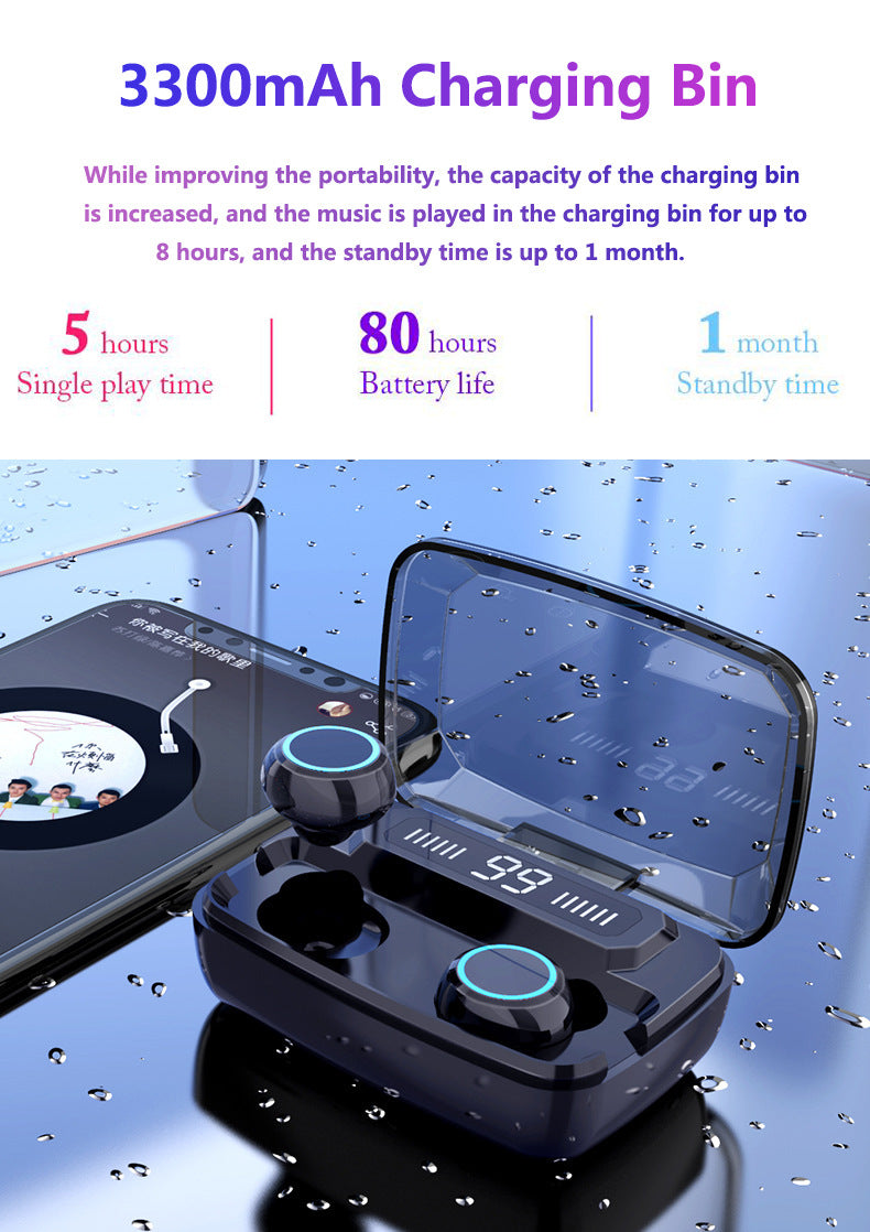 M11 TWS Bluetooth Earbuds with LED Display and Touch