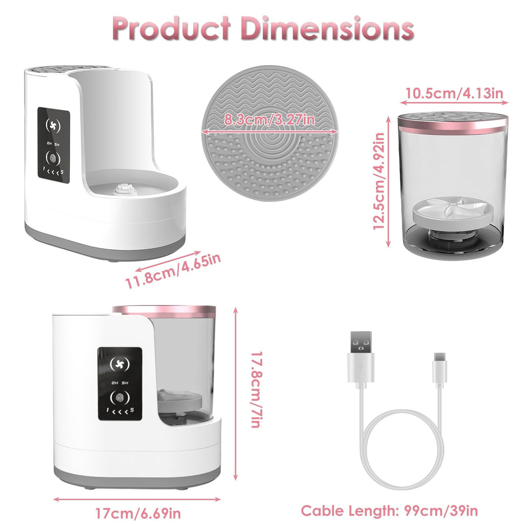 4-in-1 Electric Makeup Brush Cleaner