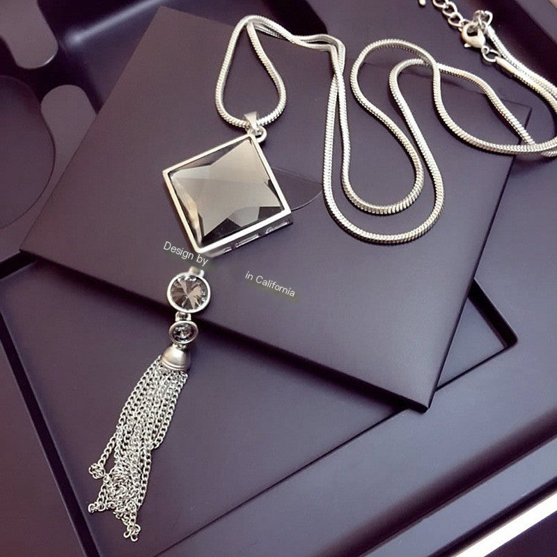 Long Necklace, Sweater Necklace, Accessory Necklace