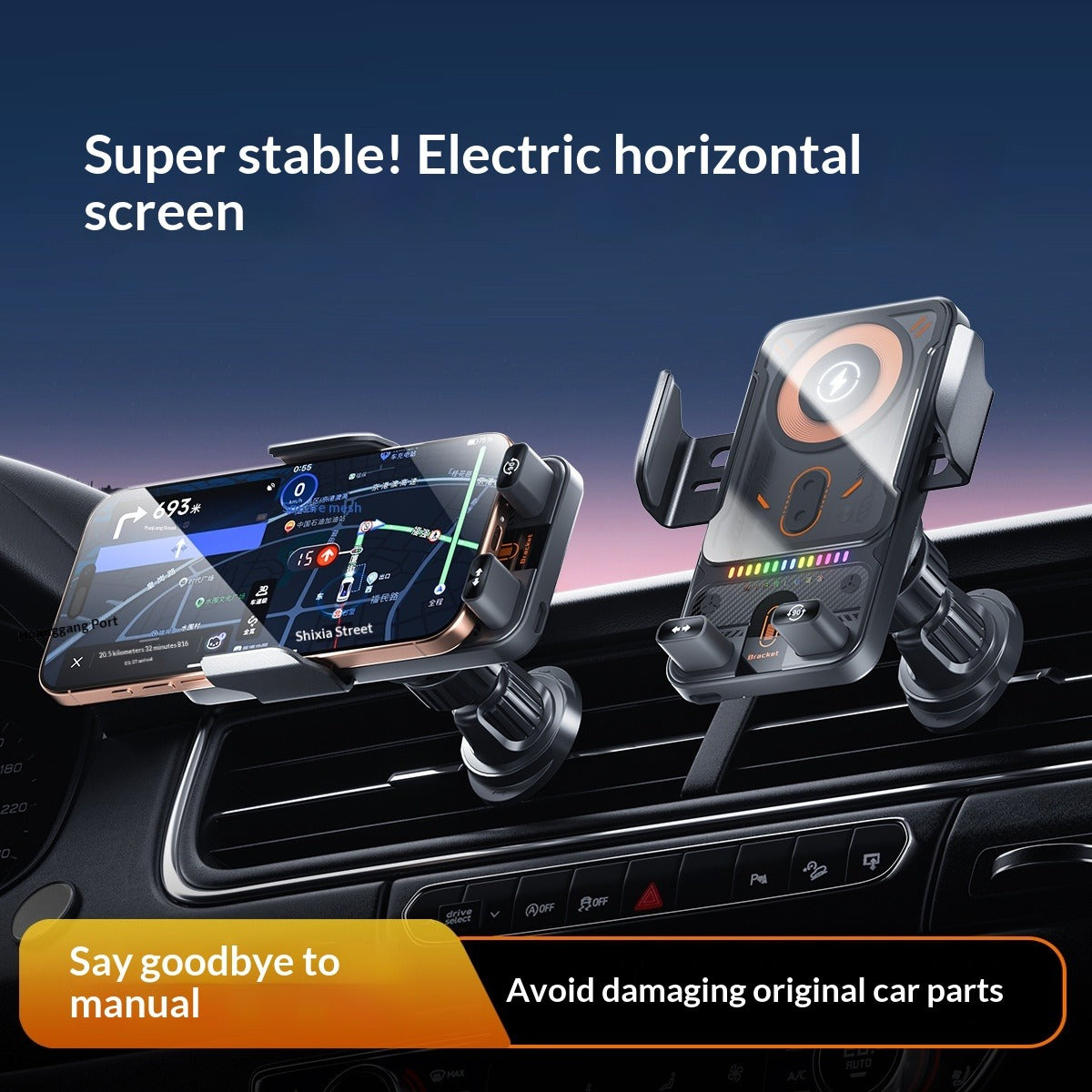 Wireless Charging Car Phone Mount