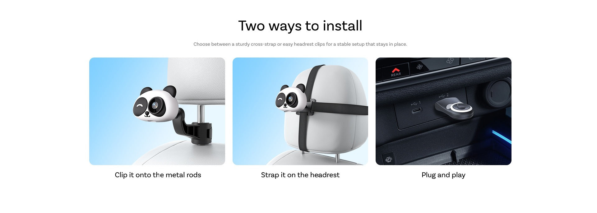 Wireless CarPlay Baby Monitor Camera