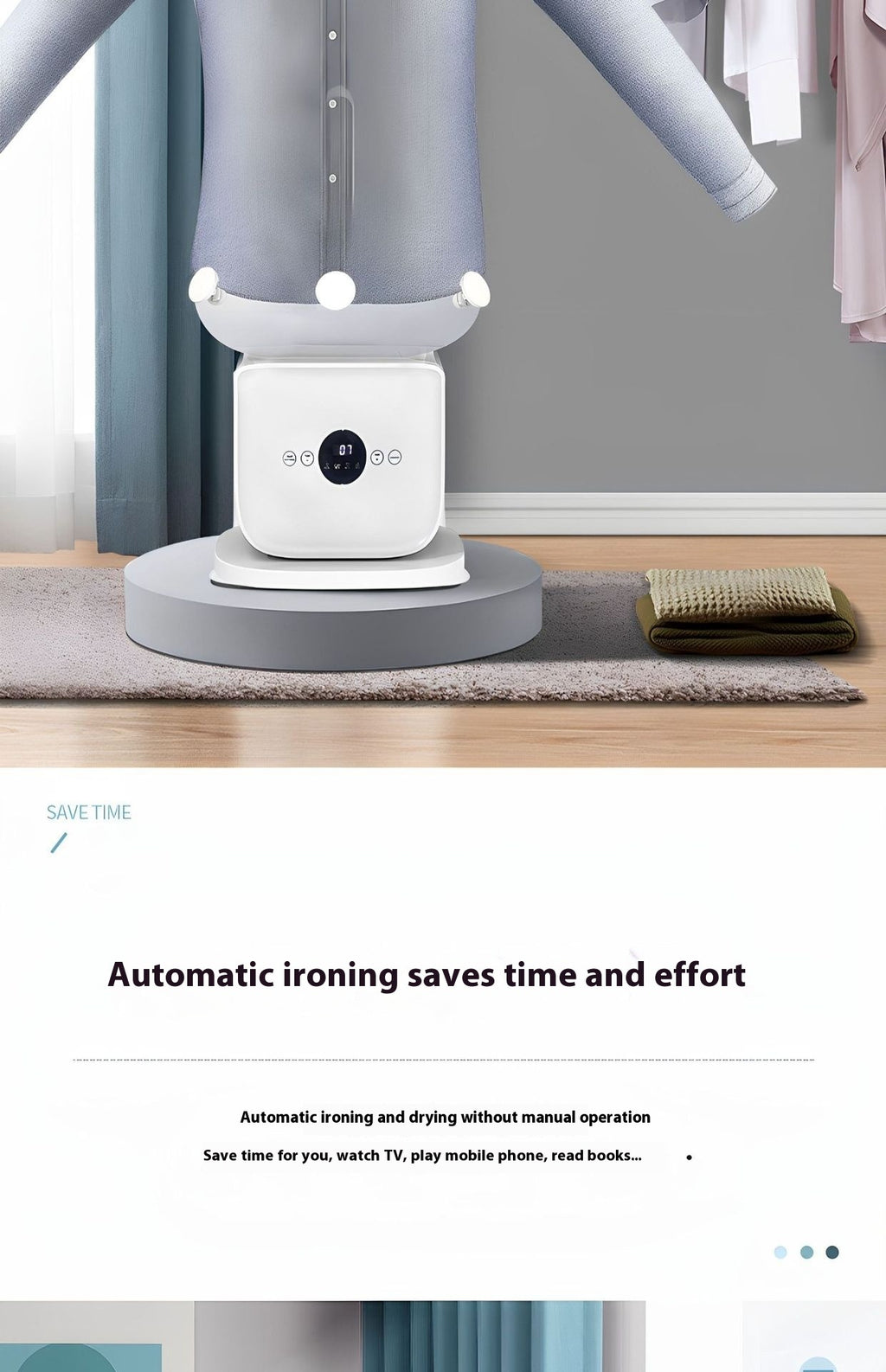 Inflatable Portrait Ironing & Drying Machine