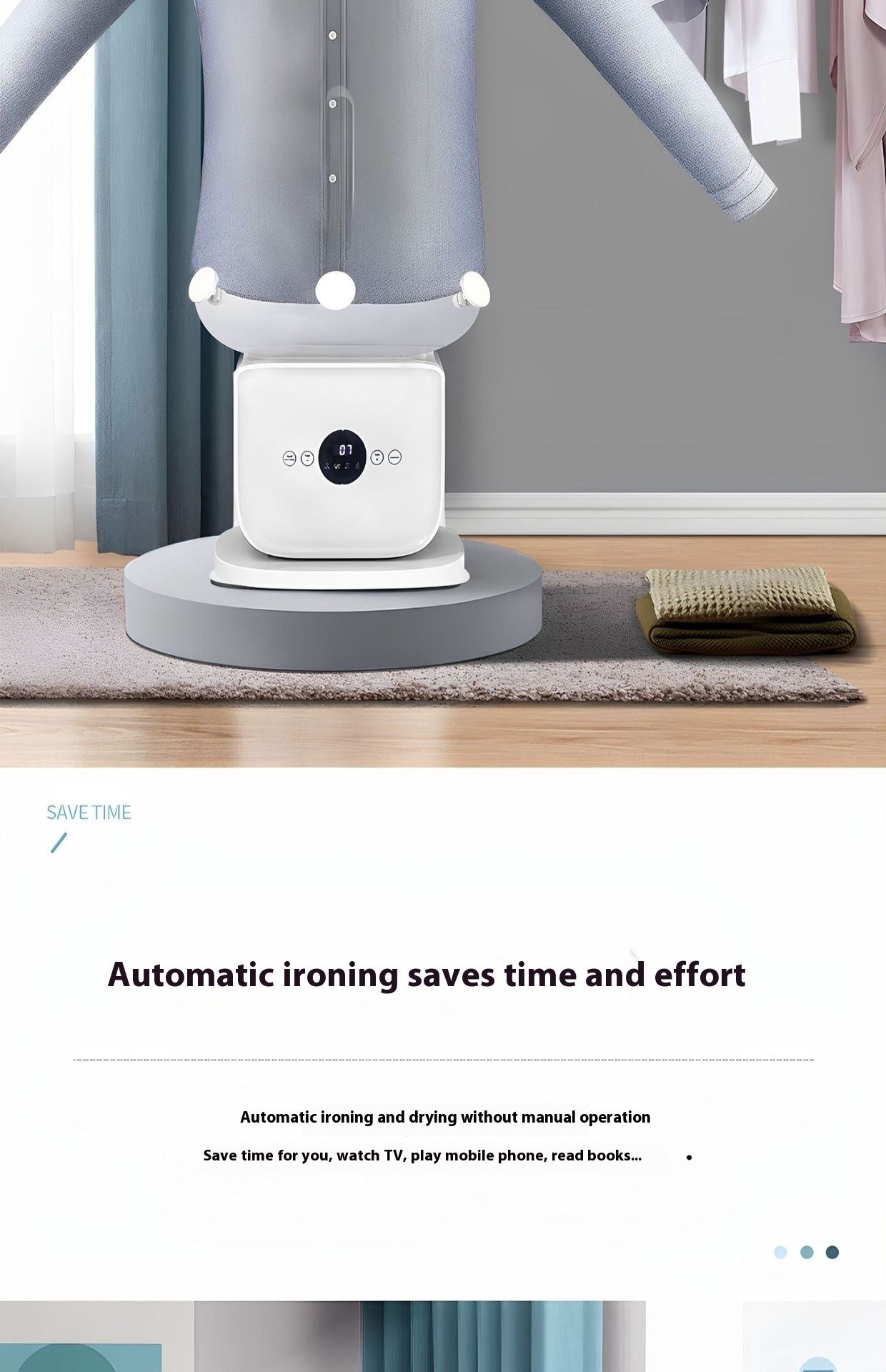 Inflatable Portrait Ironing & Drying Machine