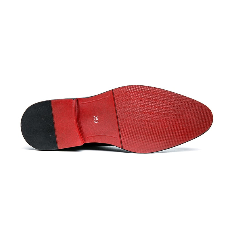 Men's Red Sole Oxfords - Fashionable Casual & Retro
