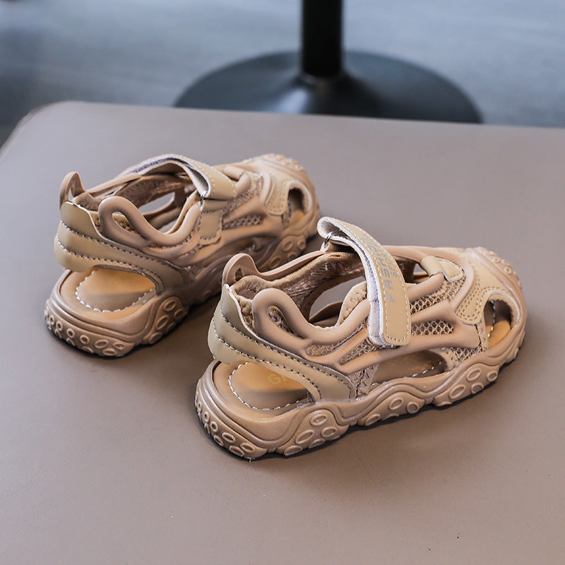 Children's Soft Bottom Summer Semi-Sandals for Boys