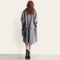 Korean Style Autumn Winter Wool Blend Long Coat