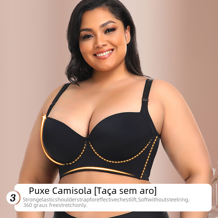 Seamless Sports Bra with Shaping Back Design (Plus Size)
