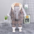 Winter Korean Style Baby Boys' Cartoon 3-Piece Set