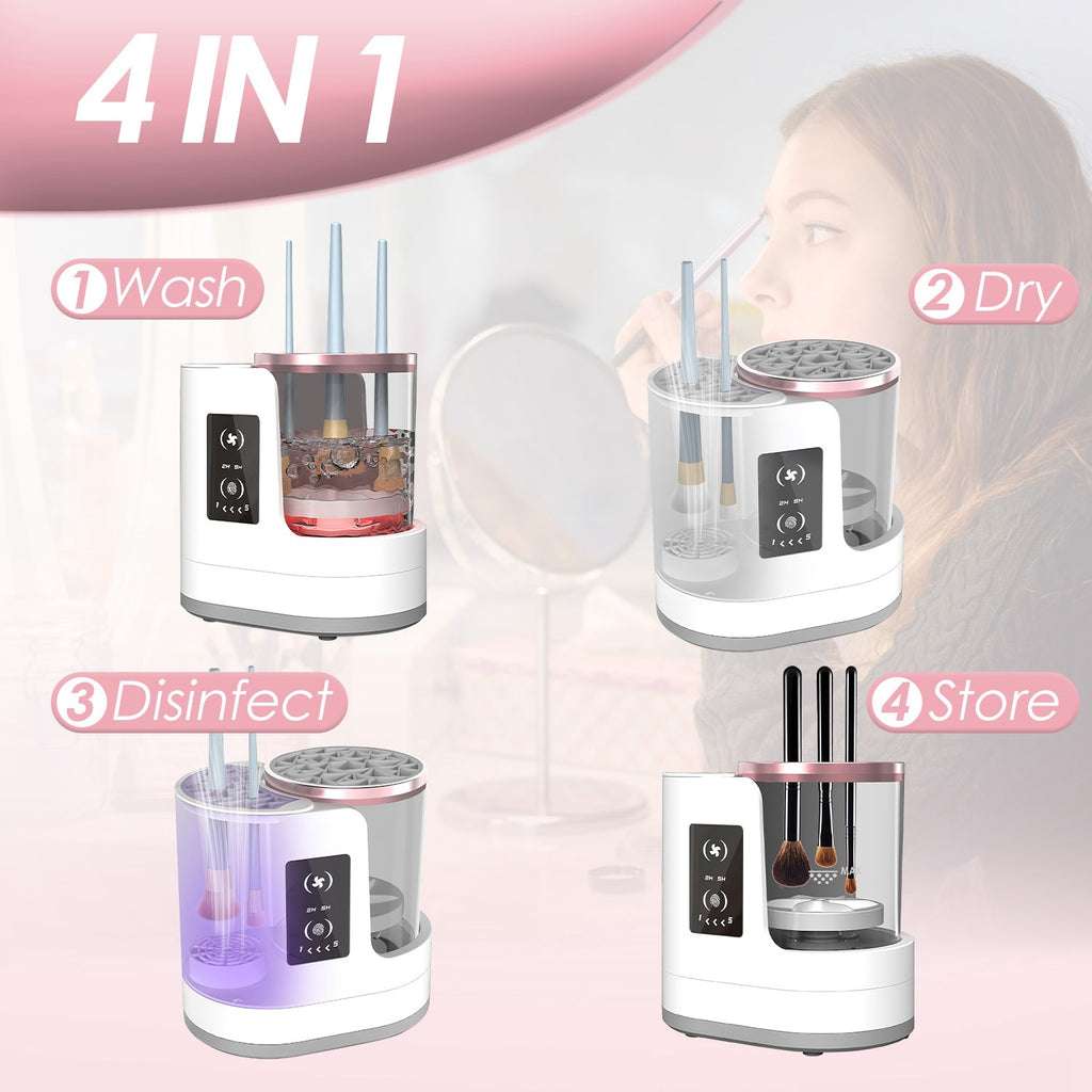 4-in-1 Electric Makeup Brush Cleaner