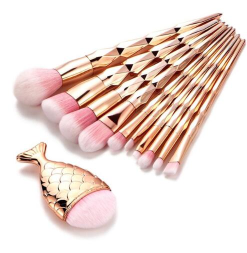 11-Piece Unicorn Gradient Makeup Brush Set