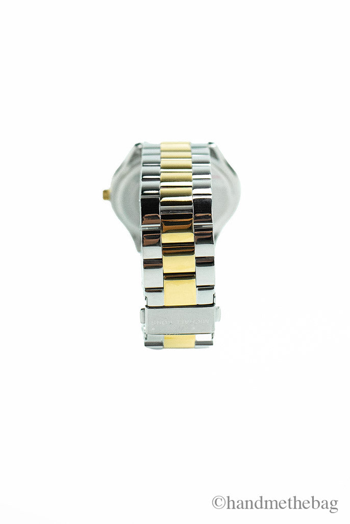 Michael Kors (MK3479) Runway Dual Toned Stainless Steel Navy Dial Wrist Watch