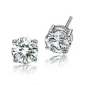S925 Silver Stud Earrings with Zirconia (6mm & 7mm)