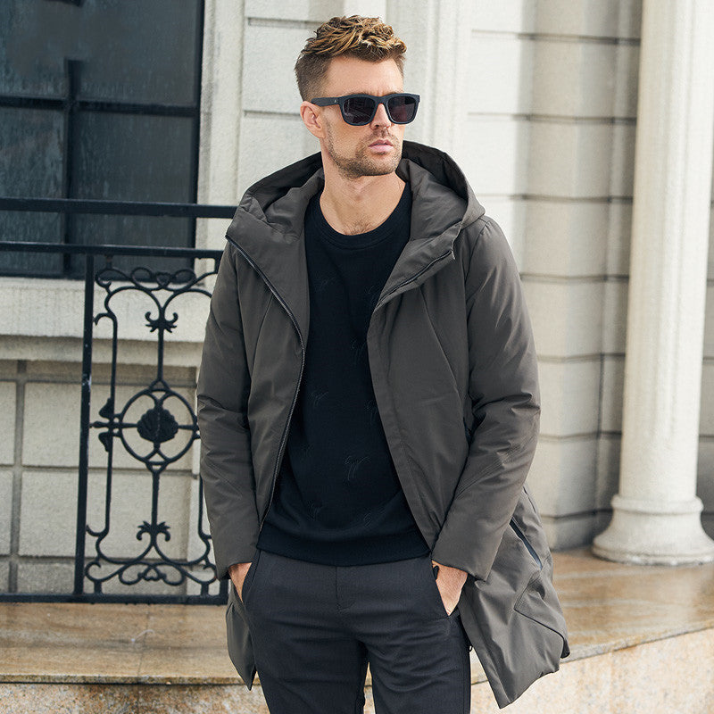 Men's Fashion Long Cotton Jacket - Winter New Arrival