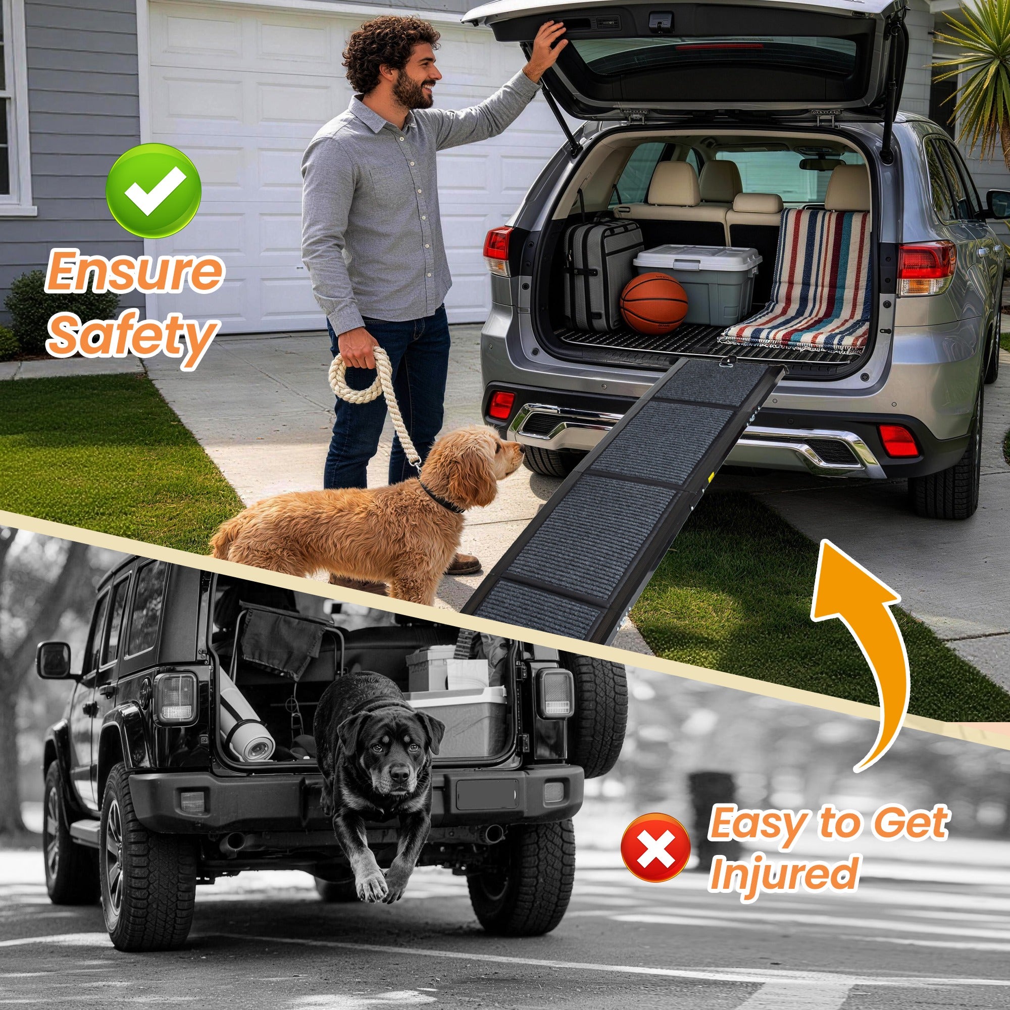 Folding Dog Ramp for Cars