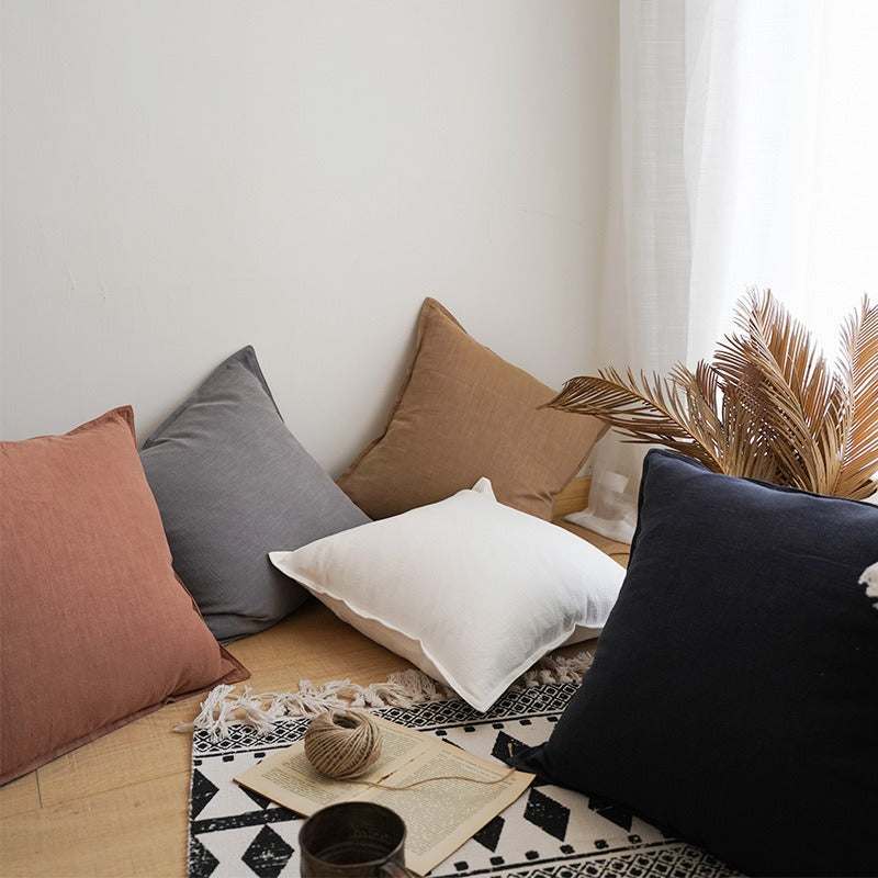 Plain Linen Cushion Pillow