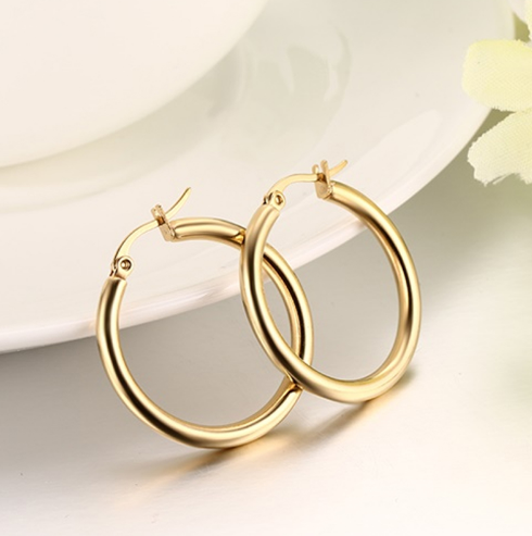 Ethnic Style Round Earrings (Large Size)