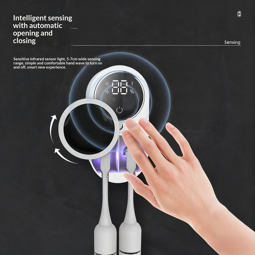 Smart Wall-Mounted Toothbrush Holder