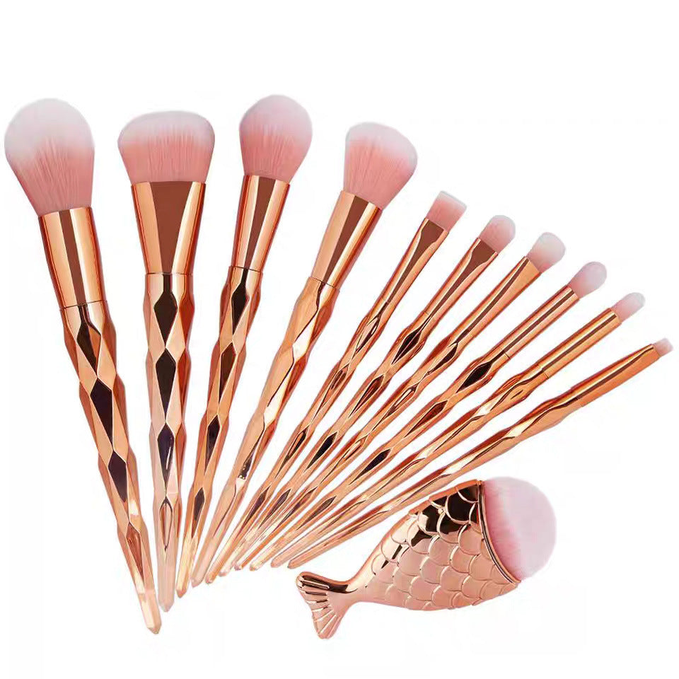 11-Piece Unicorn Gradient Makeup Brush Set
