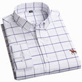 Men's Long Sleeve Oxford Shirt in Plus Sizes 38-46