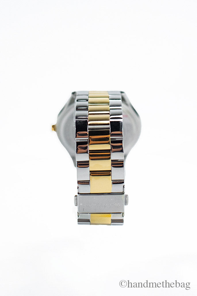 Michael Kors Slim Runway Gold Silver Toned Watch