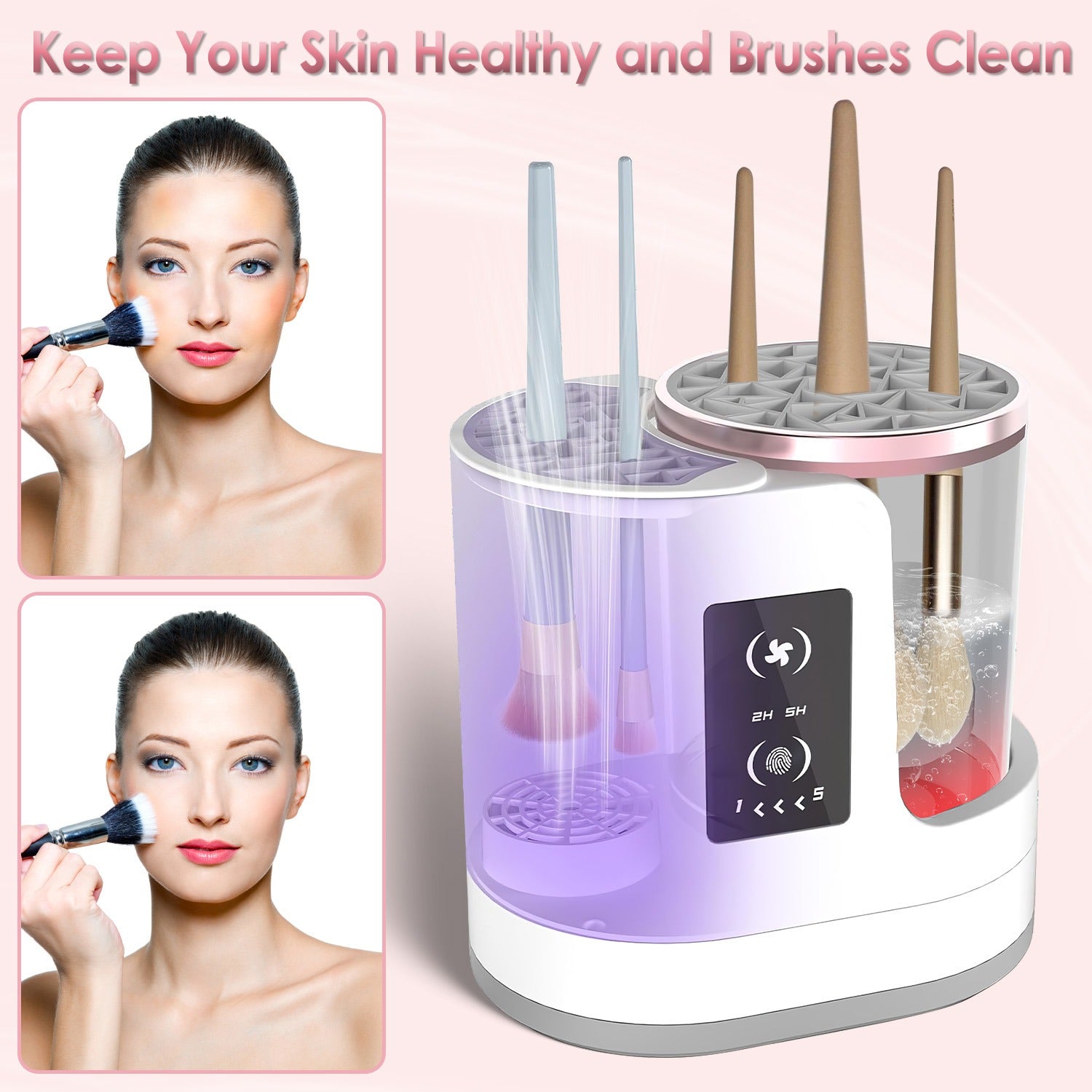 4-in-1 Electric Makeup Brush Cleaner
