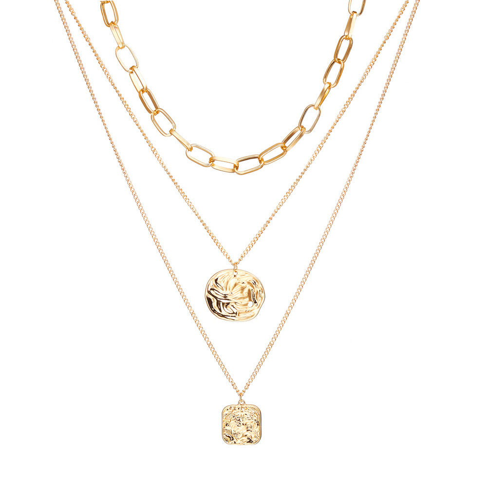 Butterfly Pendant with Heart Lock Design and Simple Chain