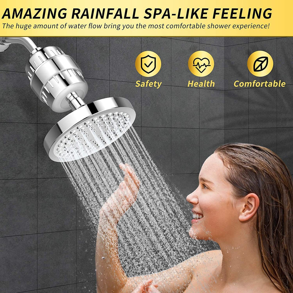 15-Level 6-Inch Supercharged Shower Set